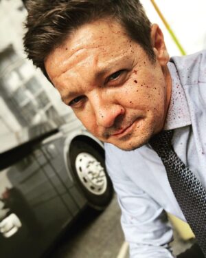 Jeremy Renner Instagram - Some people start their morning with a coffee.  But in Kingstown…. One of those days 🤷‍♂️