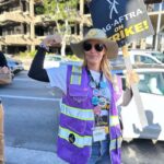 Jeri Ryan Instagram - DAY 110, Halloween shenanigans on the picket line. BEST surprise to see someone dressed as ME ON STRIKE. 🤣 (@aelynnnikole you absolutely nailed it!) So much strength and solidarity there — thank you @iatse for showing up in force again! This isn’t over. Let’s all KEEP SHOWING UP and show the AMPTP that we stand with our NegCom and with each other! One day liner. One day stronger. AS LONG AS IT FUCKING TAKES. ✊🏼 @sagaftra #sagaftrastrong #sagaftrastrike #power2performers #sagaftrachallenge