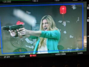 Jes Macallan Instagram - Only in Hollywood do I get to play shoot em up in a tea house in Hong Kong. 💪 @cw_legendsoftomorrow