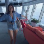 Jess Impiazzi Instagram - Today was a day at sea 🌊 aboard the @virginvoyages and I was super lucky and got to visit the captains bridge - I learnt all about the workings of the ship anddddd saw dolphins (swipe to the end) 🐬🌊🤩🥰 Virgin Voyages