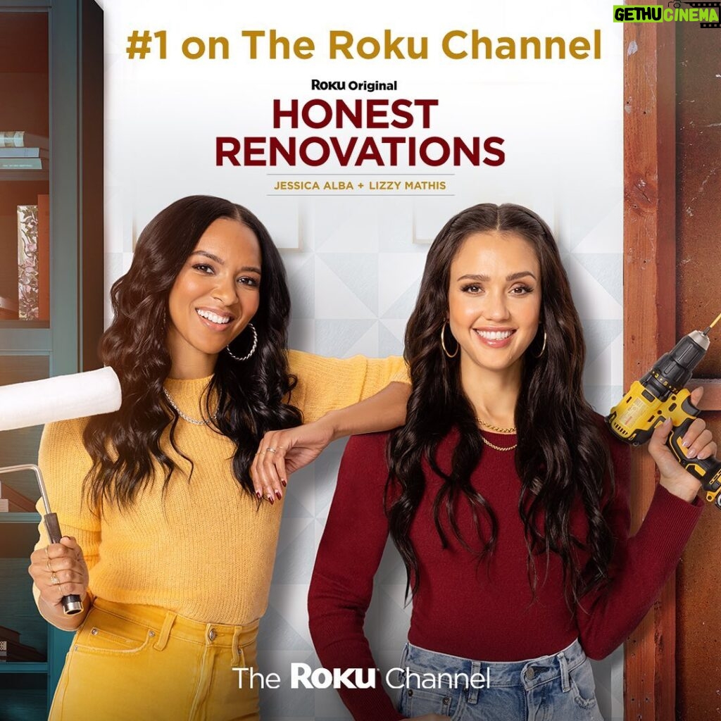Jessica Alba Instagram - Feels good to be home. During its three-day premiere, #HonestRenovations was the #1 on-demand title on The Roku Channel!