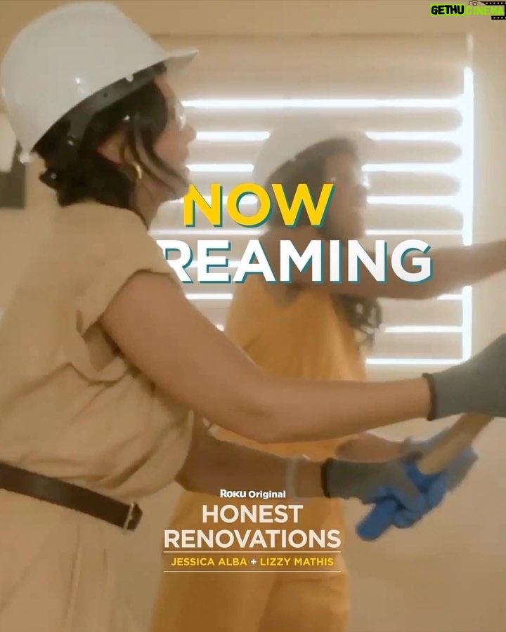 Jessica Alba Instagram - Let’s get to work 🛠️ #HonestRenovations is here! Stream every episode with @jessicaalba and @lizzymathis free on The Roku Channel now.