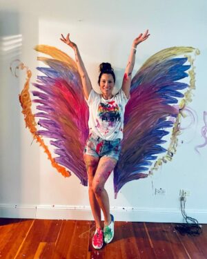 Jessica Biel Instagram - I’m going to let these paint party pics see the light of day in honor of #Pride month 🎨 A colorful reminder that love is love is love ❤️
