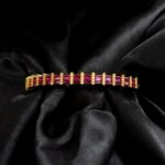 Jessica Lord Instagram - Introducing the JOCELYN. Perfect for the holidays, our cherry wine red stone bangle, with its bold hue and 18k gold plating, is a declaration of strength and passion. It’s a piece that resonates with the fire within every woman. Pair with our matching CEILIDH ring for the ultimate celebration of passion, sensuality, and the wild nature of a fiery spirit. These pieces complement each other flawlessly or serve as individual statement pieces, adding a touch of vibrant color to spice up your life. Don’t miss out on the captivating Jocelyn and Ceilidh pieces, waiting for you at Bizouxx.com 🖤