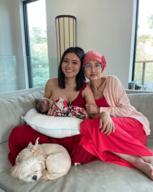 Jessica Lu Instagram - happy #internationalwomensday to these two ladies who are my life’s biggest teachers 

1st pic by @lesliealejandro on Mama Lu’s birthday, 2nd pic by @jschramer on Evy’s 100th day birthday, 3rd pic by yours truly lollll💃🏻🤷🏻‍♀️ #threegenerations