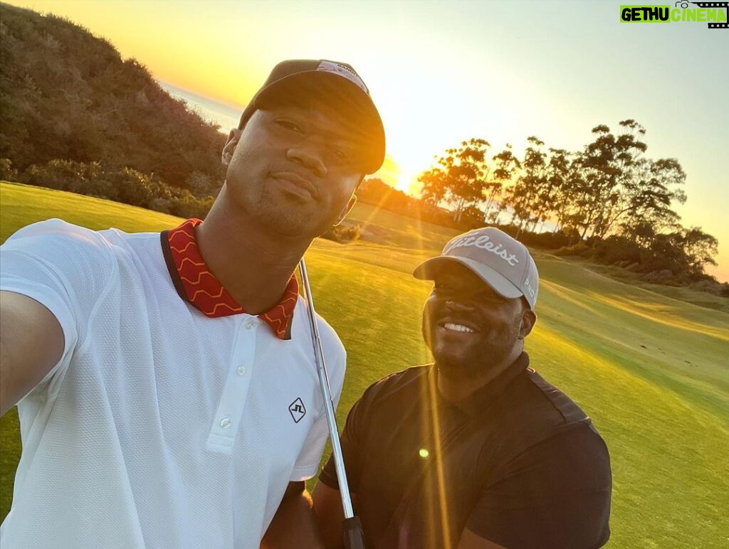 Jessie T. Usher Instagram - golf is life. Pelican Hill Golf Club