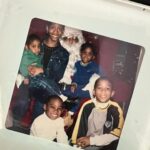 Jessie T. Usher Instagram - one of the perks of visiting grandmas house - the throwback pics you find 😂