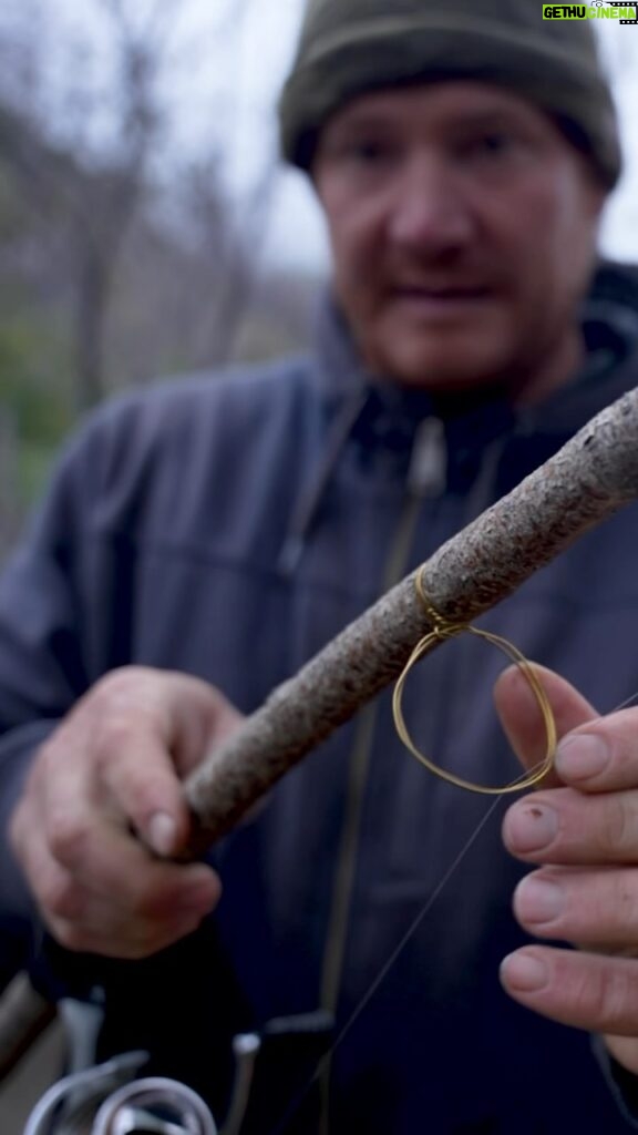 Jim Baird Instagram - After a freak windstorm blew our canoe into the Stikine River with our fishing rods in it, I had to make a new one using a stick and snare wire for guides. Get caught up on my current film series “Into Alaska” through the link in my bio. For more. #jbadventurer #outdoors #bushcraft #survivalskills #fishing #alaska #camping