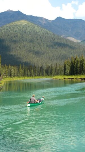 Jim Baird Instagram - “To the Yukon!” - here’s a little look at some of the beautiful scenery I came across on Day-4 of my solo adventure down a remote and pristine river in the Yukon. Check out the full video through the link in my bio. This is Ep. 4 of my adventure film series “Hart if the Yukon” which covers this adventure. 

@travelyukon 

#outdoors #jbadventurer #LargerthanLife #travelyukon #yukon #canoeing #camping #mountains #beautufulscenery