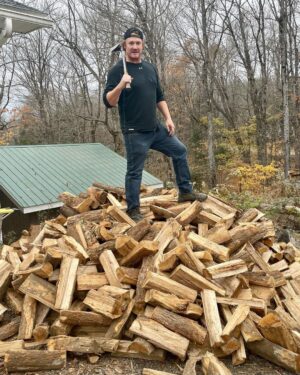 Jim Baird Instagram - Some pics from me and @torigoesoutside splitting, hauling and stacking firewood for the winter, one of my three sisters raised garden beds tilled over for the winter, and a shot of me throwing my son Hudson up in the air - his favourite thing! Despite the fact that it’s “work” I can’t think of anything better for the spirit than doing psychical work outdoors, particularly when it’s for yourself. 

#jbadventurer #fall #kids #firewood #splittingwood #choppingwood #selfreliance #homested #ruralliving #canadianliving