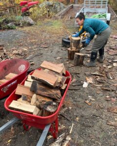 Jim Baird Instagram - Some pics from me and @torigoesoutside splitting, hauling and stacking firewood for the winter, one of my three sisters raised garden beds tilled over for the winter, and a shot of me throwing my son Hudson up in the air - his favourite thing! Despite the fact that it’s “work” I can’t think of anything better for the spirit than doing psychical work outdoors, particularly when it’s for yourself. #jbadventurer #fall #kids #firewood #splittingwood #choppingwood #selfreliance #homested #ruralliving #canadianliving Magnetawan, Ontario