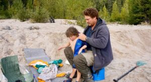Jim Baird Instagram - New video up! (Link in bio.). In this one, @torigoesoutside and I continue down Northern BC’s Stikine River towards Alaska with our family. We camp in a couple nice places where we need to put our tarp to good use because of the rain. Breaking camp in the morning takes a lot more time with kids as they need to be fed and dressed, (you can see me putting on Wesley’s wet suit on in one of the pics here). Both adults can’t really work at camp tasks at the same time because one of us needs to keep a watchful eye on our son Hudson who likes to go for hikes (with or without us!). 

Things get more challenging when we’re traveling down river and the rain really picks up…it just won’t let up for hours and hours on end and we’re soaked. Come evening, we begin searching for a cabin that should be close by. Our river notes are 30 years old so we don’t really know if it’s even  there anymore. Soaked to the bone, at this point we’d be very grateful for a place to get warm and dry out tons of wet cloths. Do we find it? 

#alaska #jbadventurer #stikineriver #canoetrip #familycamping #outdoors #campwithkids #wilderness