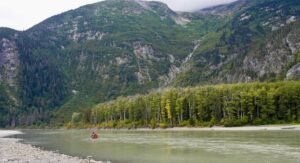 Jim Baird Instagram - New video up! (Link in bio.). In this one, @torigoesoutside and I continue down Northern BC’s Stikine River towards Alaska with our family. We camp in a couple nice places where we need to put our tarp to good use because of the rain. Breaking camp in the morning takes a lot more time with kids as they need to be fed and dressed, (you can see me putting on Wesley’s wet suit on in one of the pics here). Both adults can’t really work at camp tasks at the same time because one of us needs to keep a watchful eye on our son Hudson who likes to go for hikes (with or without us!). 

Things get more challenging when we’re traveling down river and the rain really picks up…it just won’t let up for hours and hours on end and we’re soaked. Come evening, we begin searching for a cabin that should be close by. Our river notes are 30 years old so we don’t really know if it’s even  there anymore. Soaked to the bone, at this point we’d be very grateful for a place to get warm and dry out tons of wet cloths. Do we find it? 

#alaska #jbadventurer #stikineriver #canoetrip #familycamping #outdoors #campwithkids #wilderness