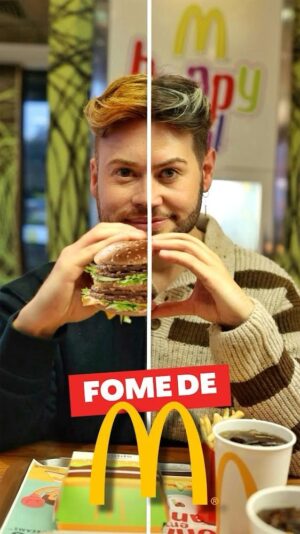João Pedro Bernardes Instagram - Há sempre um M em Manifestar… Cara Coroa + @mcdonaldsportugal = sonho concretizado! 🤯 E tu? Manifesta já a tua ‘fome de Mac’ com o gesto universal! Quem sabe não te aparece também um Double Big Mac nas mãos 👀🍔 #mcdonalds #fomedemac pub