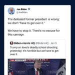Joe Biden Instagram - The defeated former president is wrong.