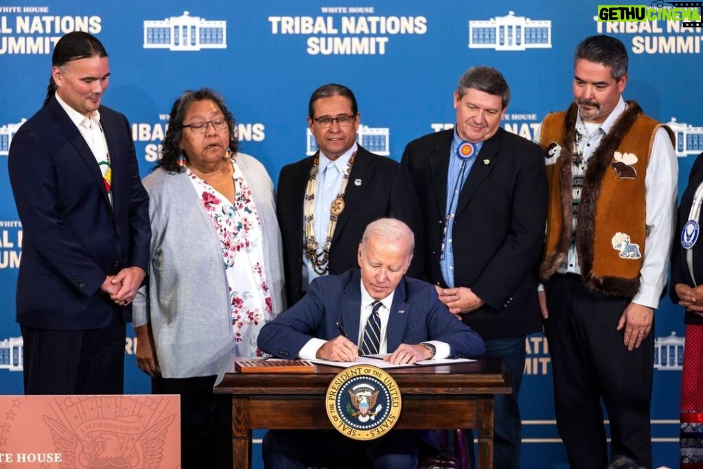 Joe Biden Instagram - Federal dollars are vital to Tribal communities to be able to thrive, and they know best how to invest them—not us. I signed an executive order to reform the federal funding system for Tribes, cutting out red tape so they can deliver for their communities faster and better.