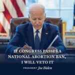 Joe Biden Instagram – We will never back down from protecting a woman’s right to choose.