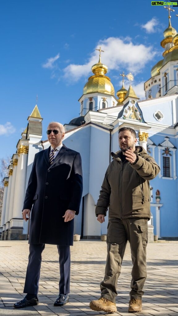 Joe Biden Instagram - When I exited that 10-hour train ride to meet President Zelenskyy in Ukraine, I didn't feel alone. I was bringing with me the idea of America—the promise to the people fighting for the same things we fought for 250 years ago: freedom, independence, and self-determination.