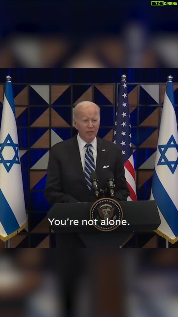 Joe Biden Instagram - I came to Israel with a single message: You are not alone.