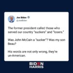 Joe Biden Instagram - His words are not only wrong, they’re un-American.
