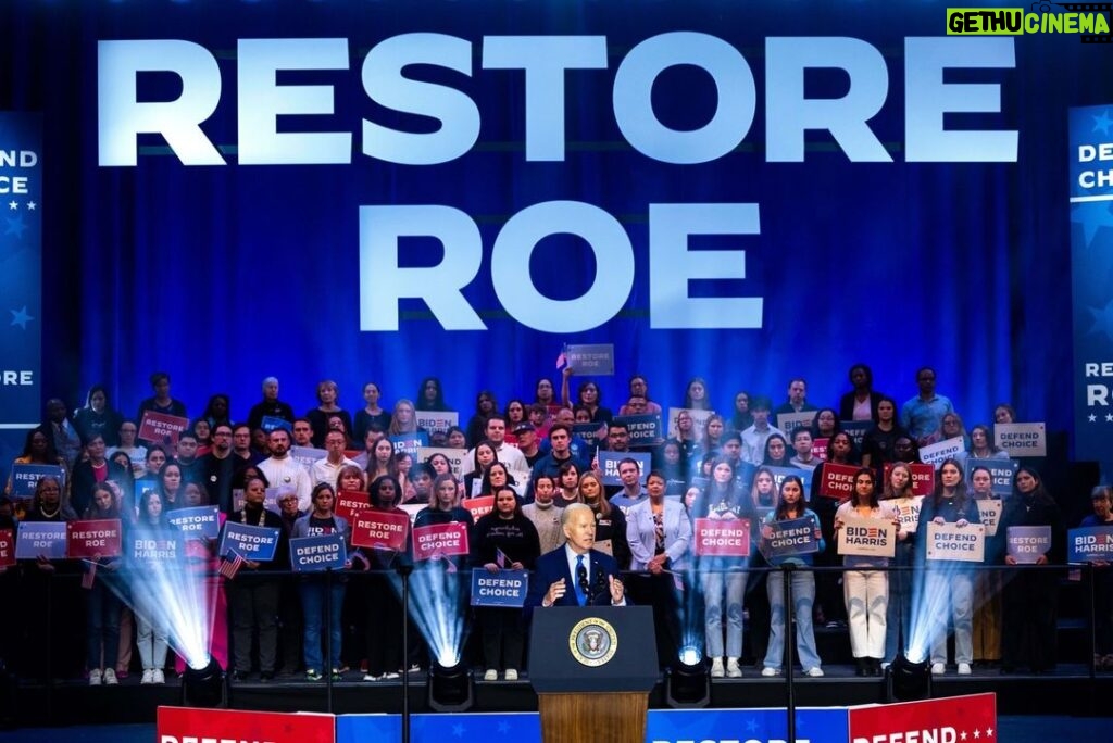 Joe Biden Instagram - Give me a Democratic House of Representatives and a bigger Democratic Senate, and we will pass a new law to restore and protect Roe v. Wade. I will sign it immediately.