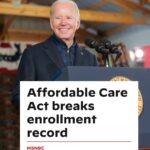 Joe Biden Instagram - This week, we hit a major milestone in lowering costs and ensuring all Americans have access to quality, affordable health care: a record-breaking 20 million Americans have enrolled in health care coverage through the Affordable Care Act marketplaces.