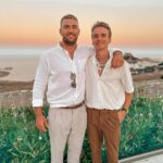 Joe Sugg Instagram - Had a lovely week off in Rhodes for a beautiful wedding. I am slightly concerned though that it’s becoming a habit of me and @lewisedjones7 attempting this dance move at every wedding we’ve been to so far 😂 Lindos, Rhodes, Greece