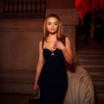 Joey King Instagram - PFW🖤 Thank you for having me @eliesaabworld 📸 @boulgates Paris, France