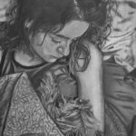 Joey King Instagram - This drawing of me and my sweet Angel by @toms_arts brought me to tears. It took him 49 hours to draw this beautiful/painful moment in time 💕