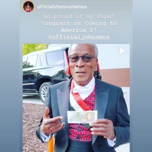 John Amos Instagram - Thank You Shannon! -Pops