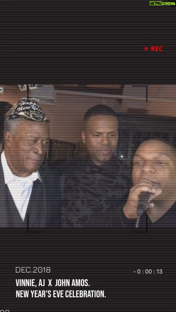 John Amos Instagram - FLASHBACK 🎥 JOHN AMOS CELEBRATING NEW YEARS EVE IN NEW JERSEY… GREAT MOMENT CLIP WITH @unclevinrock + @ajcalloway ⚫⚫⚫ #celebratejohnamos
