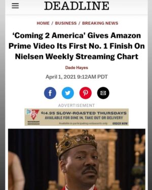 John Amos Instagram - Congratulations to the entire Coming 2 America team and Many Thanks to all of you who have supported the film! -J.A.