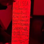 John Gallagher Jr. Instagram - One of the perks of not touring regularly is you can post setlist pics without it completely dominating your feed. Thanks to everyone who came out early to @rockwoodmusichall over the weekend to catch my sets opening for @pattenlauren. I had a ball. I’ll see you again at Stage 2 on June 18th! Thanks to @eugenia_riot for getting up onstage to sing a John Prine song with me and to Lauren for joining me once again to sing Morning Song by The Avett Brothers. Also for the sake of transparency, I didn’t play ROTFLOL or Back in Berkeley. Just wanna be honest with you.