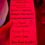John Gallagher Jr. Instagram - Guitar player in my band got Covid so I decided to do the set solo acoustic but then I slammed my finger trying to close a window before the gig and couldn’t even fret a chord without pain so I made the call to try and do a spoken word set. Insane. But the show must go on. So I read the lyrics of several of my newest songs and also decided to do the Indianapolis Speech from Jaws at the last minute. Thought I might be on stage for 5 minutes if I was lucky before they pulled the plug. Lasted 40. Only because people showed up and listened. One of my favorite New York City nights I’ve had in 20 years of living here. Thanks.
