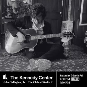 John Gallagher Jr. Instagram - I’m so excited to announce that my show at @kennedycenter on March 9th is SOLD OUT! Thus we feel it is only right to add a SECOND SHOW at 9:30! Don’t be scared to come to both if you already have tickets to the first. I’ll make it worth your while. The setlist will be different. The stories will be different. I might even incorporate a wardrobe change. You just never know! Follow the link in my bio for tickets. 📸 by @rparx