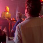 John Gallagher Jr. Instagram - Another clip from last weekend’s show at @the_stone_pony courtesy of @kaylakuzbel. When there is a runway on the stage you really have a rock and roll obligation to make the most of it. Thems just the rules. Especially when it means encouraging @patchdarragh to sing along with you.