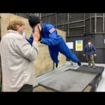 John Gallagher Jr. Instagram - I.S.S. IS IN THEATERS TODAY! Here’s me hanging by wires in a harness training with our stunt team trying to make it look like I’m good at being weightless in zero gravity. 🧑🏻‍🚀