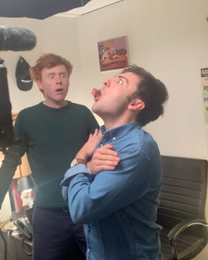 John Higgins Instagram - our boy Con (played by @patrickscottmcdermott who will win an Oscar one day). Steak stick made by Josh. Directed by @mikediva