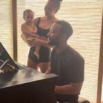 John Legend Instagram - Just me over here covering Esti’s play mat bops