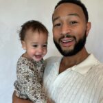 John Legend Instagram - Esti Maxine is ONE today! She’s been lighting up the house since day one. ❤️❤️❤️❤️