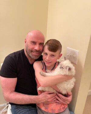John Travolta Instagram - Ben’s new cat Crystal.