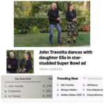 John Travolta Instagram - Thank you all for making @ella.travolta and I number one on Yahoo today!