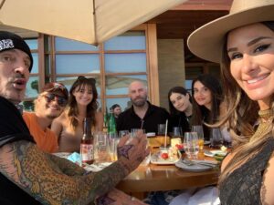 John Travolta Instagram - Lovely lunch today with the Lee’s. Happy birthday @brittanyfurlan!