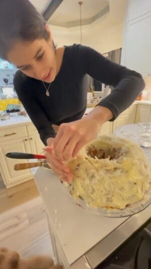 John Travolta Instagram - Re-creating the famous Tom Cruise gift cake.