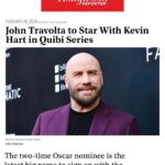 John Travolta Instagram - I’m excited to be part of Quibi’s new series called “Die Hart” along with Kevin Hart! Swipe up on my stories for the full articles! #DieHart 🙌🏻🔥