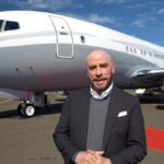 John Travolta Instagram - Repost: @boeing For as he has been on the silver screen, @johntravolta knows beautiful planes. Let Mr. Travolta, a licensed 707, 737 and 747 pilot, take you on an exclusive tour of our #BoeingBusinessJet at #NBAA2022. @kevineassa