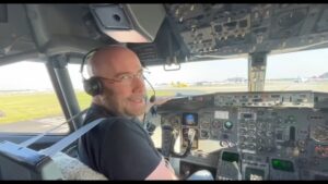 John Travolta Instagram - Flying home in the 737 from filming in Georgia.