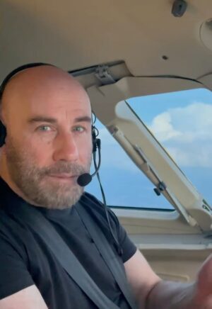 John Travolta Instagram - Early evening flight. 🛩