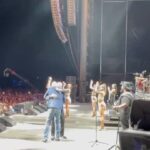 John Travolta Instagram - “Time of my life!” Last night I had the honor to be invited on stage with my friend @pitbull. What a performance he gave. Just electric!