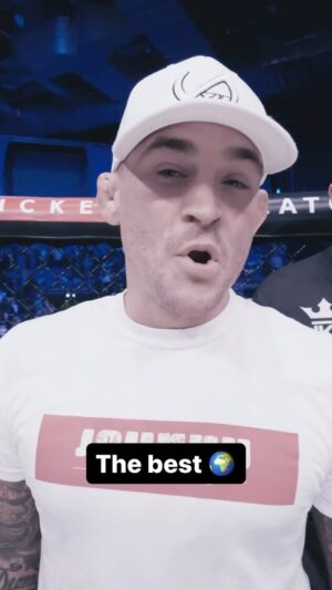Johnny Eblen Instagram - Best in the World 🔥

@dustinpoirier says what we’re all thinking about @johnnyeblen 👀 #Bellator299